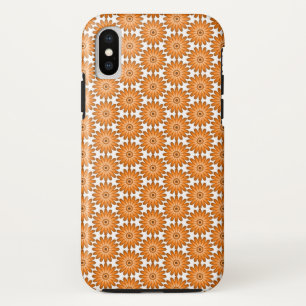 Orange daisies in 70s style Case-Mate iPhone case