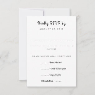 Orange Daisy Art RSVP With Entrées Enclosure