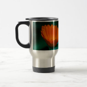 Orange Daisy Flower Photograph Travel Mug