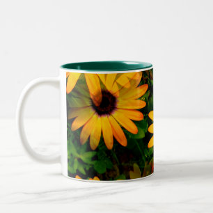Orange Daisy Like Large Mug