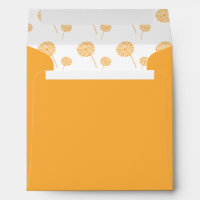 Orange Dandelions Pattern