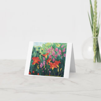 Orange Daylily Note Card