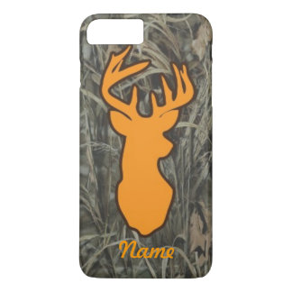 Orange Deer Head Camo iPhone 7 plus case