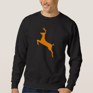 Orange Deer Silhouette Sweatshirt