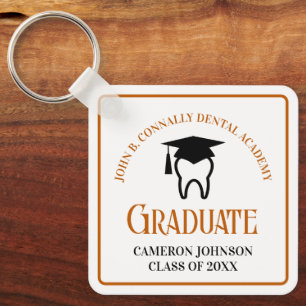 Orange Dental School Custom Graduation Gift Key Ring
