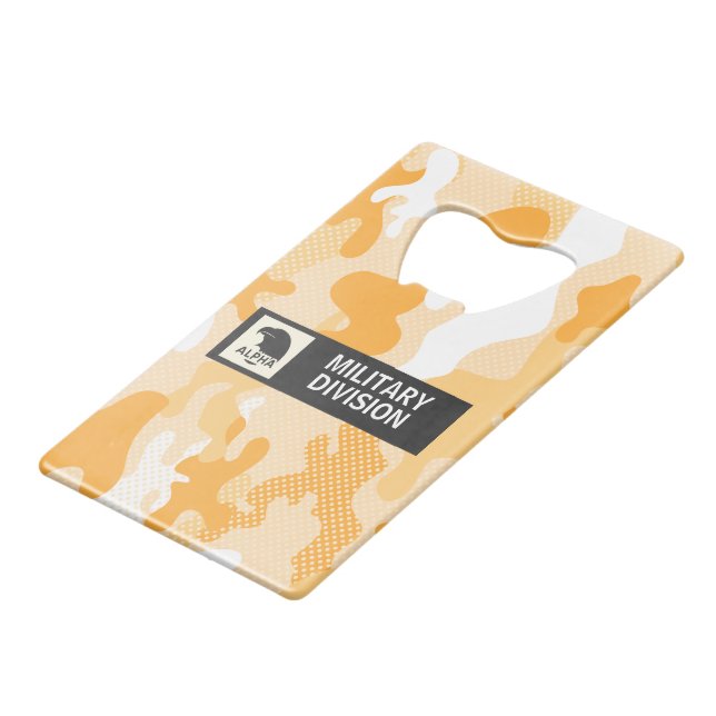 Orange Desert Camouflage Polka Dot Pattern (Front Angled)