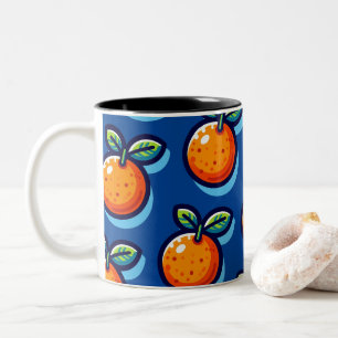 Orange design repeat pattern Coffee Mug