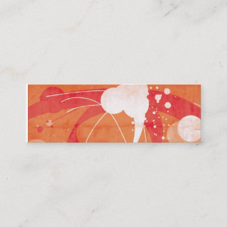 Orange designed vector mini business card