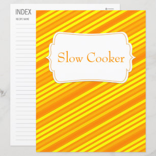 Orange Diagonal Striped Recipe Category/Index