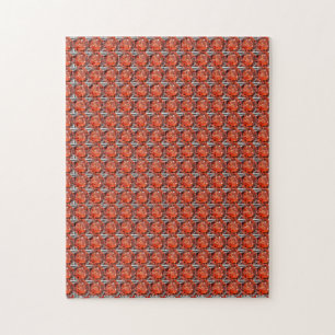Orange Diamond Gemstone Art, Orange Jigsaw Puzzle