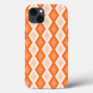 Orange diamond pattern Case-Mate iPhone case