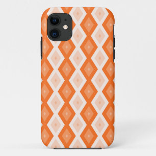 Orange diamond pattern Case-Mate iPhone case