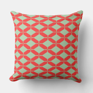 Orange Diamonds Pattern Cushion