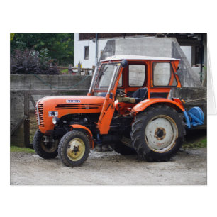 Orange Diesel Tractor Steyr KL II