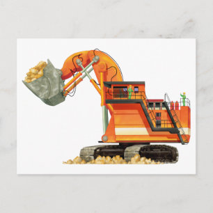 Orange Digger Postcard