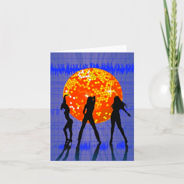 Orange Disco Ball Card (Creator Uploaded)