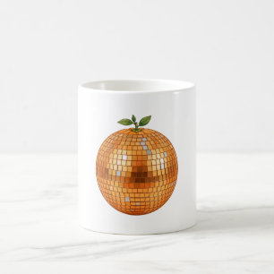 Orange Disco Ball Coffee Mug