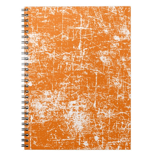 Orange Distressed Notebook (Front)