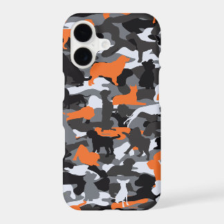 Orange Dog & Bone Camo iPhone Case