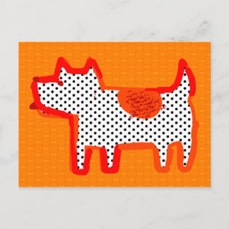 'orange dog' digital painting Postcard