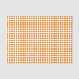 Orange Dots on White Tissue Paper