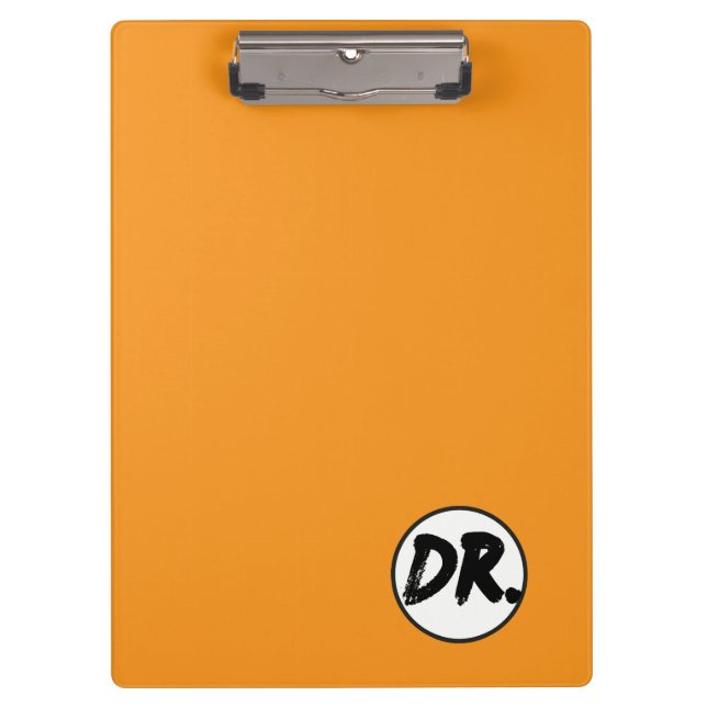 Orange DR. Logo Phone case Clipboard (Front)
