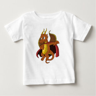 Orange dragon cartoon  Baby T-Shirt