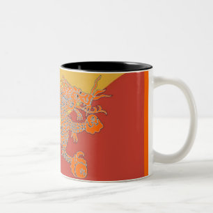 Orange Dragon Mug