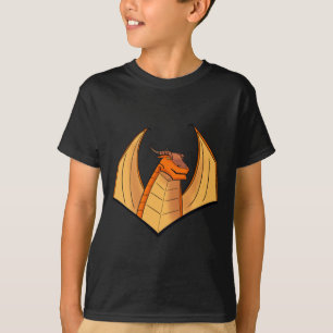 Orange Dragon Sticker T-Shirt