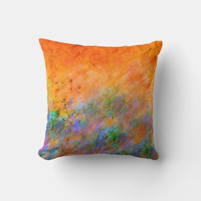 Orange Dreamscape Cushion (Front)