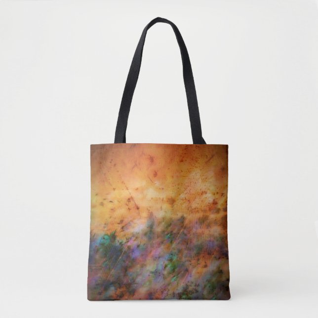 Orange Dreamscape Tote Bag (Front)