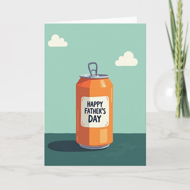 Orange Drink Fathers Day Card (Front)