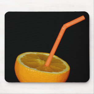 Orange Drink Mouse Pad
