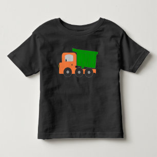 Orange Dump Truck with Graphics Toddler T-Shirt