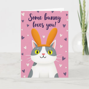 Orange Ears Love You Card