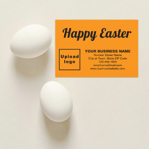 Orange Easter Business Flat Greeting Card