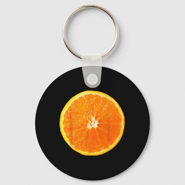 Orange Easy Funny Matching Halloween Costume for Key Ring (Front)