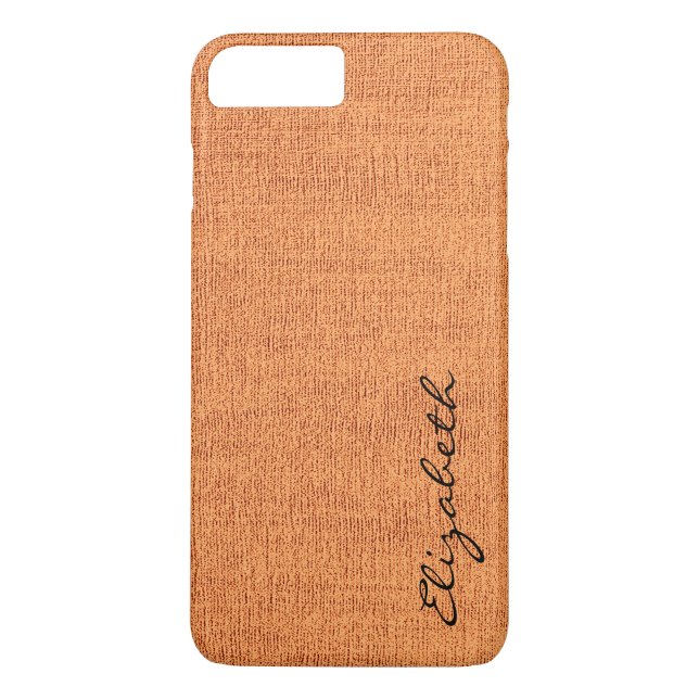 Orange Elegant Canvas Look Case-Mate iPhone Case (Back)