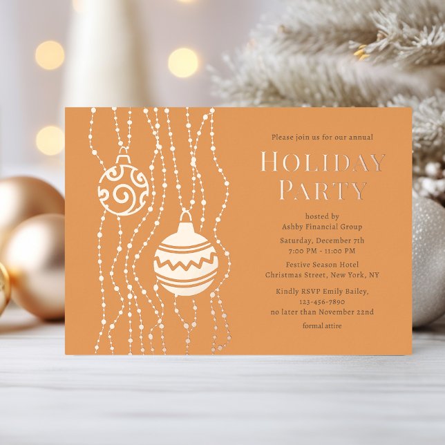 Orange Elegant Christmas Party Corporate Holiday (Creator Uploaded)