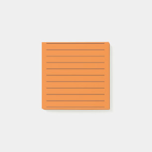 Orange Elegant Stationery Vibrant Post-it Notes
