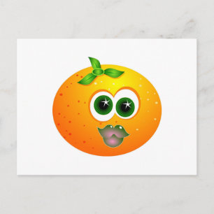Orange Face Postcard