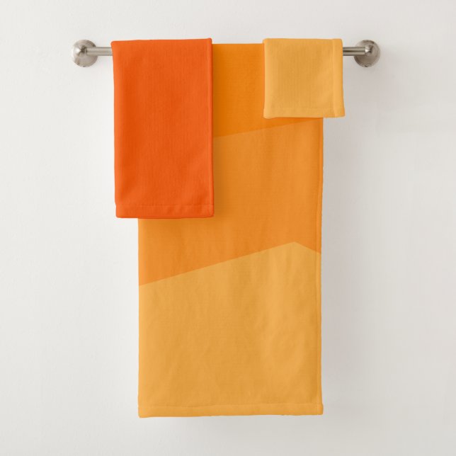 Orange Fade  Bath Towel Set (Insitu)