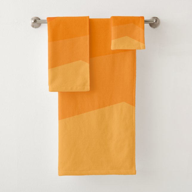 Orange Fade  Bath Towel Set (Insitu)