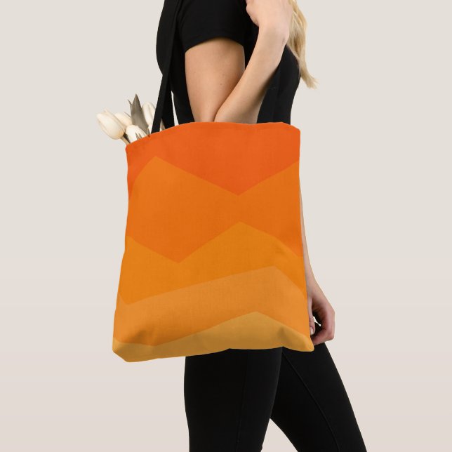Orange Fade  Tote Bag (Close Up)