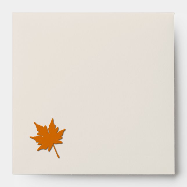 Orange Fall Colours Invitation Envelope (Front)