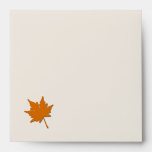 Orange Fall Colours Invitation Envelope