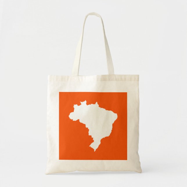 Orange Festive Brazil Tote Bag (Front)