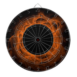 Orange Fiery Eclipse Dart Board
