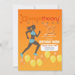 Orange Finess Invitation