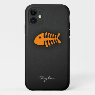 Orange Fish Bones Case-Mate iPhone Case